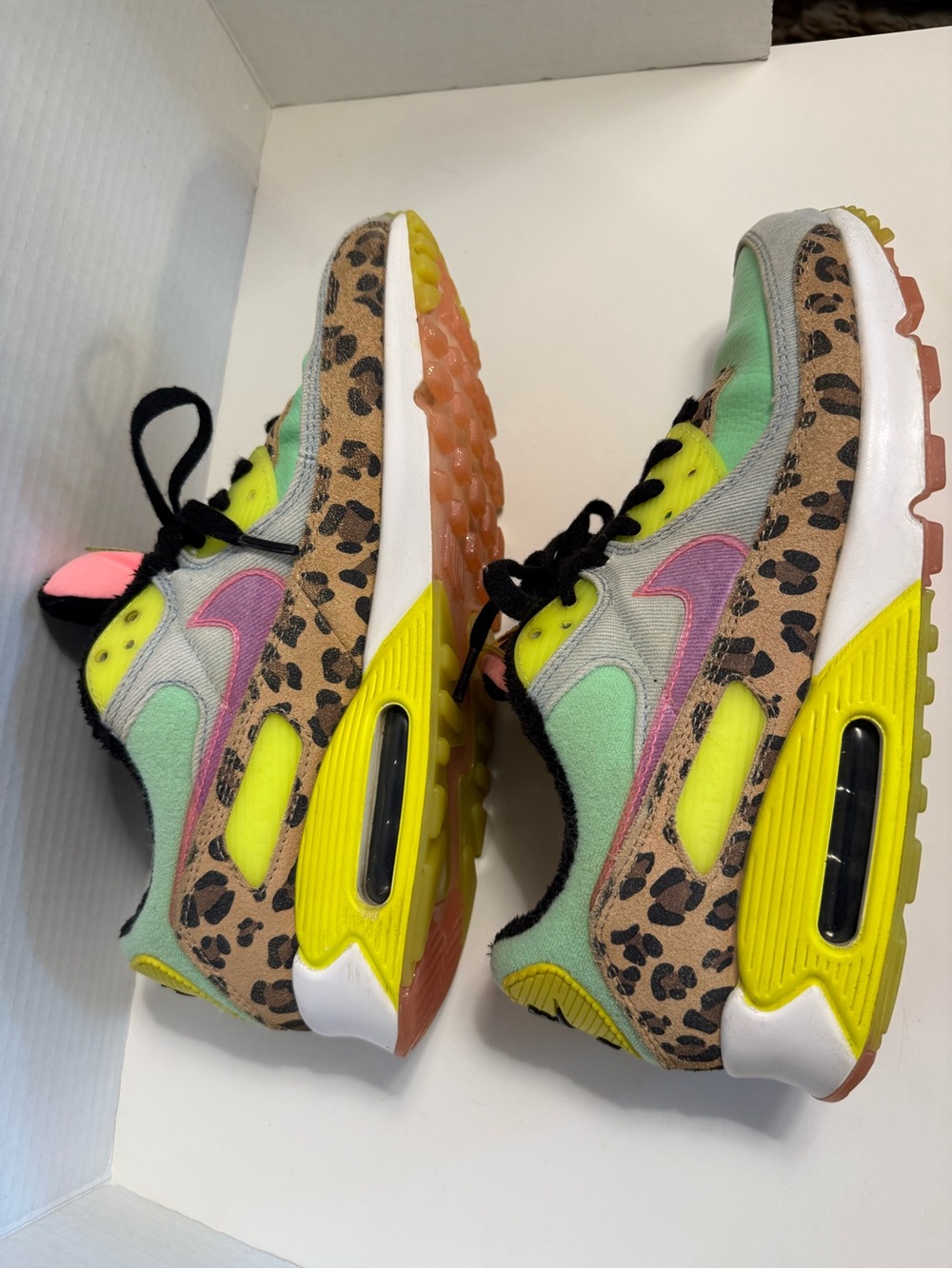 Nike Air Max 90 LX Illusion Dancefloor Green Women's Size 10.5 CW3499-300 - Picture 11 of 16